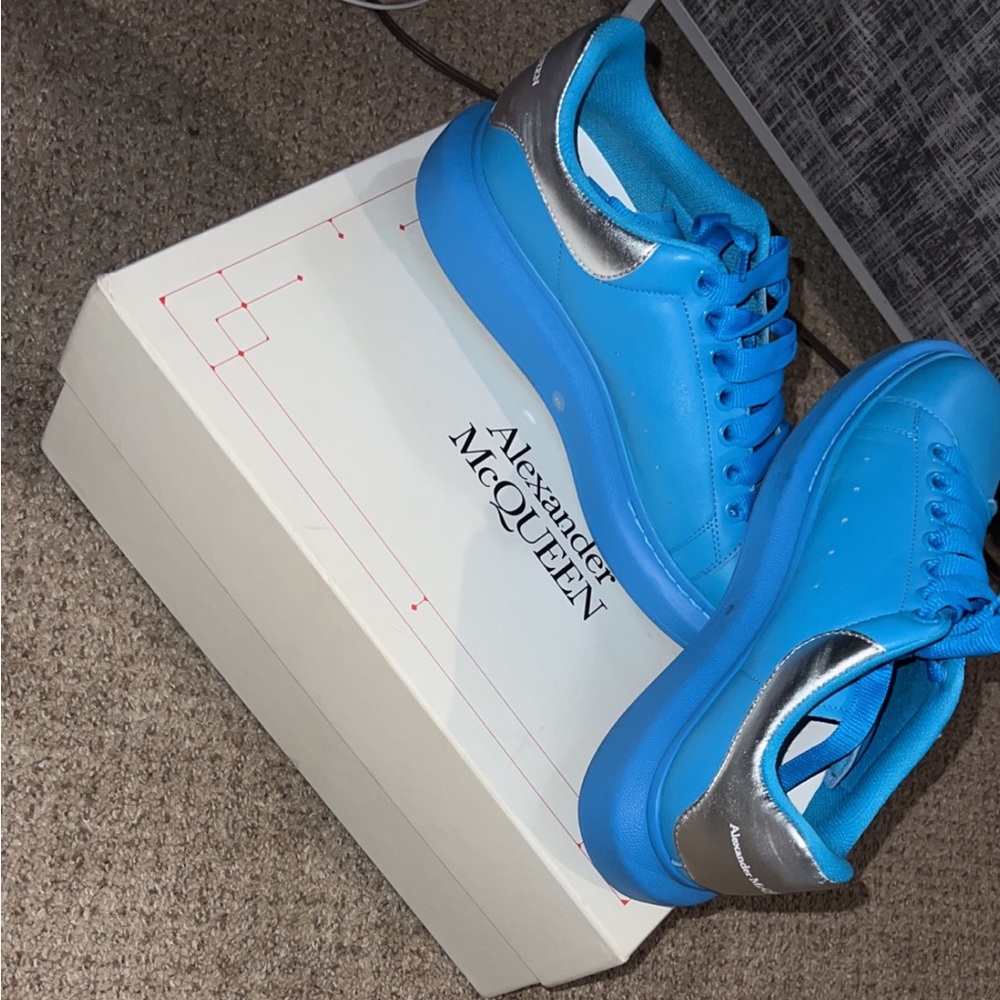 McQueen’s blue and silver back size 41 gently worn